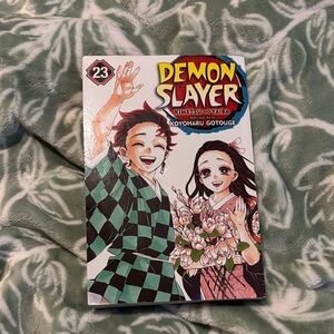Demon Slayer Vol. 23 Paperback Manga - Green & Pink Cover